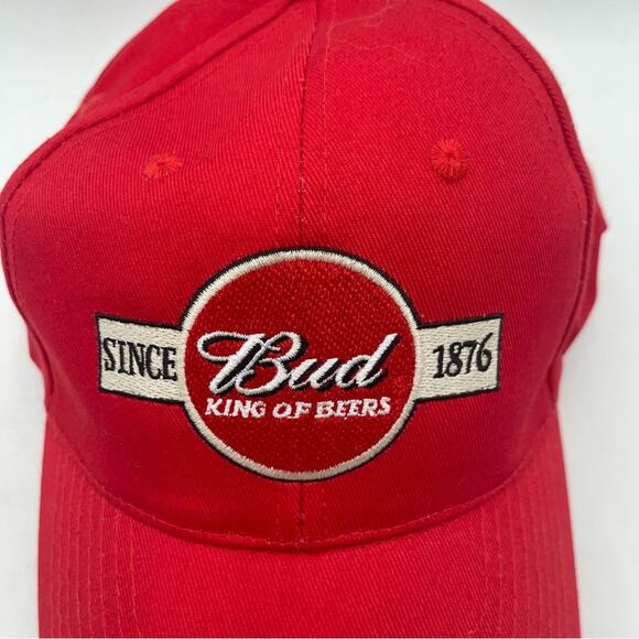 BUDWEISER Vintage Hat King of Beers Adjustable SnapBack Hat Beer Bud Embroidered - Picture 7 of 12